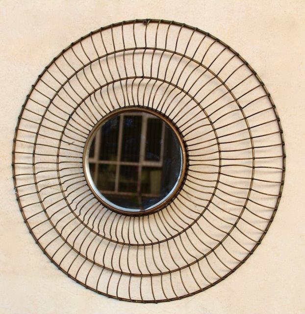 Round Metal Mirror